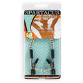 Spartacus Adjustable Nipple Clams With Curbed Chain Rubber Tipped by Spartacus