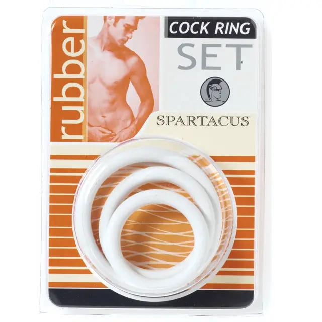 Cock Ring Set Soft Clamshell (3 Rings) by Spartacus