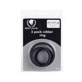Spartacus Rubber Cock Ring (Set of 3) by Spartacus