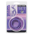 Spartacus Cock Ring Set (3 Rings/Purple) by Spartacus