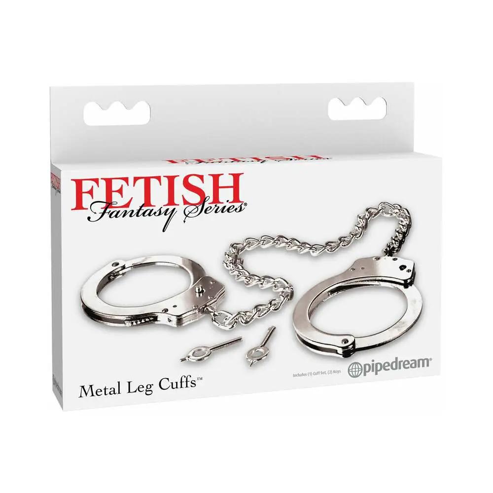 Fetish Fantasy Series Metal Leg Cuffs Silver by Pipedream