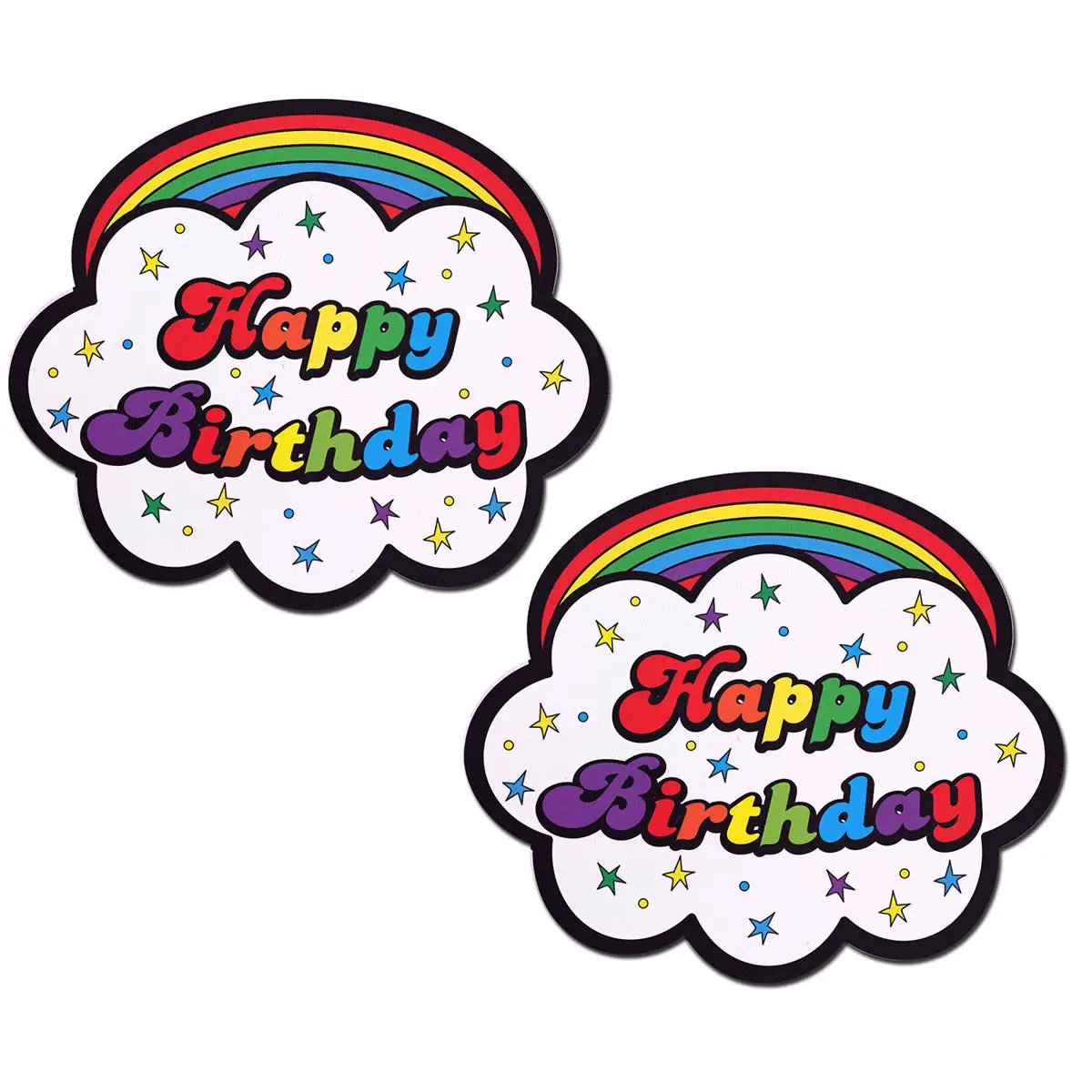 Pastease Happy Birthday Cloud Rainbow Pasties by Pastease