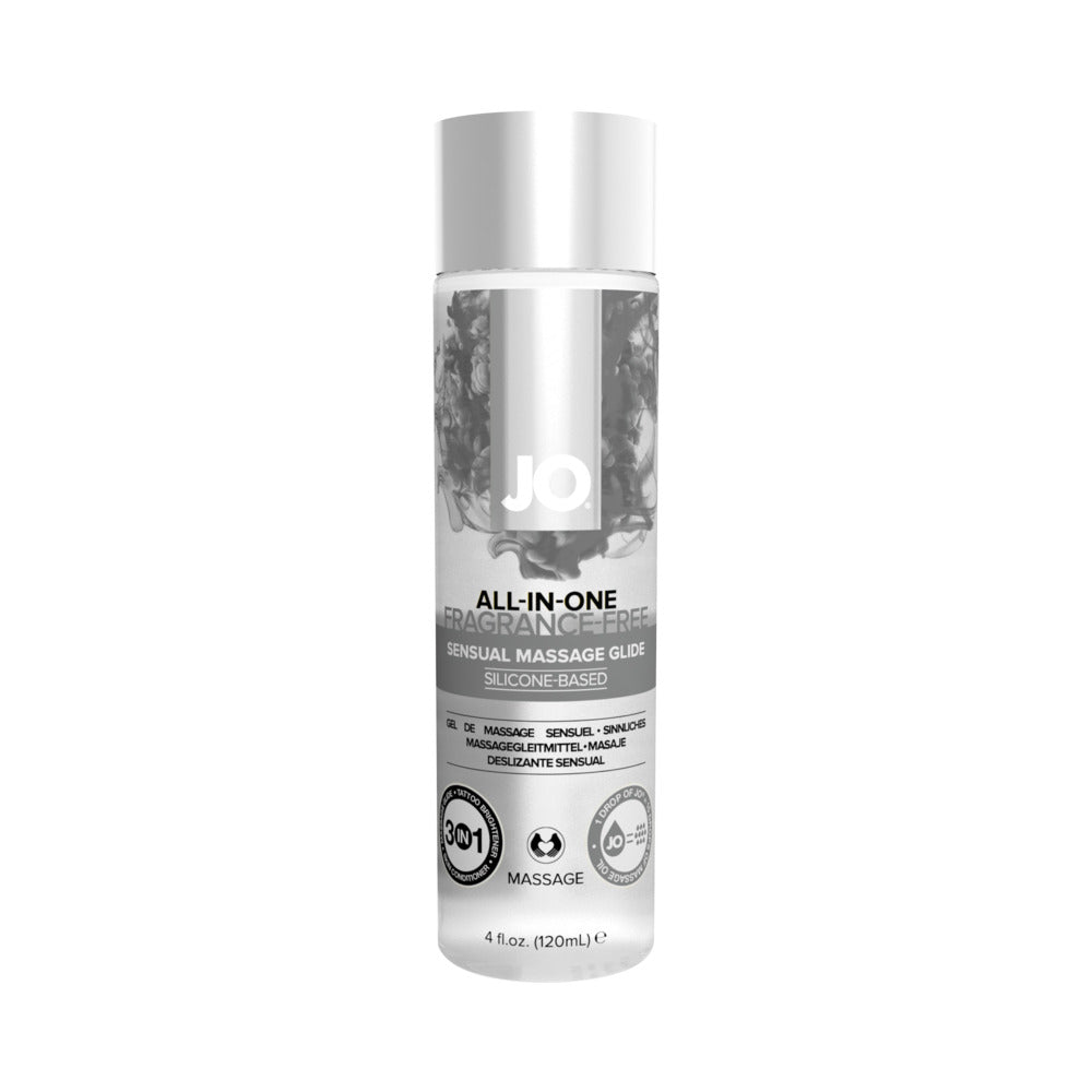 JO All-In-One Sensual Massage Glide Fragrance Free 4 oz. by System JO