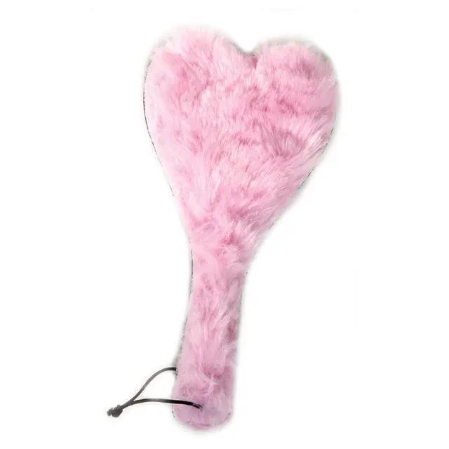 Spank Her Plush Heart Paddle (Leather) by Ruff Doggie Styles