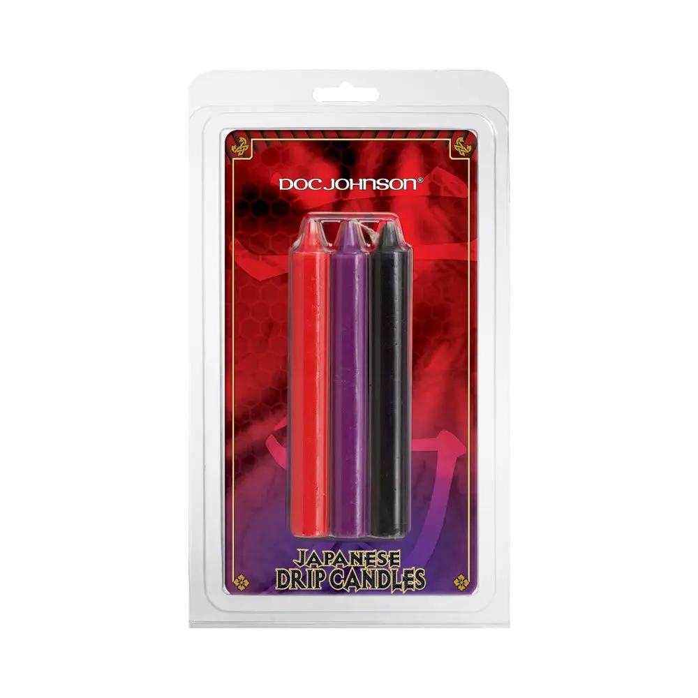 Japanese Drip Cand-Red,Purple,Black by Doc Johnson