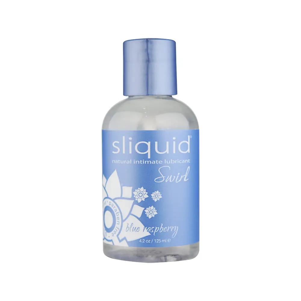 Sliquid Swirl Blue Raspberry Flavored Lubricant 4.2 oz. by Sliquid