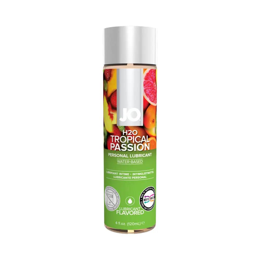 JO H2O Tropical Passion Flavored Water-Based Lubricant 4 oz. by System JO