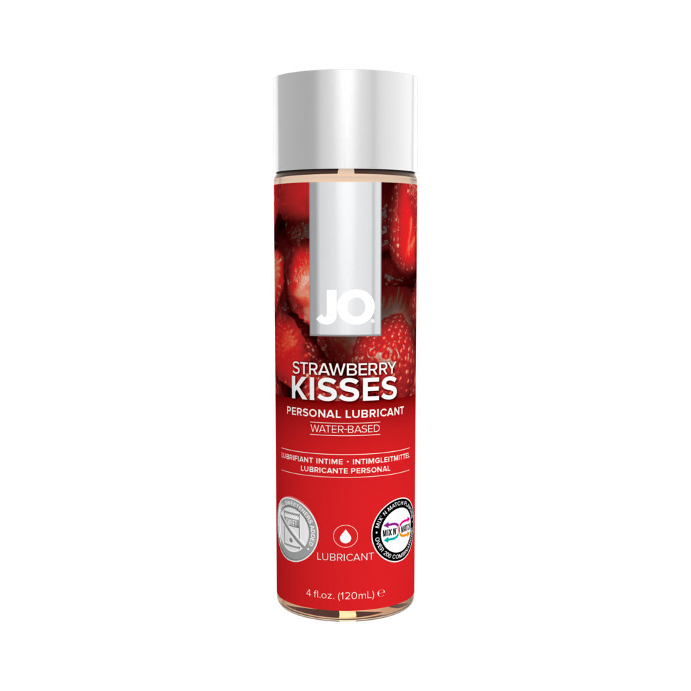 JO H2O Strawberry Kisses Flavored Water-Based Lubricant 4 oz. by System JO