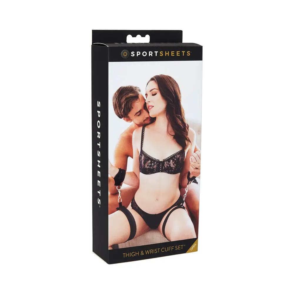 Sportsheets Thigh and Wrist Cuffs Set by Sportsheets
