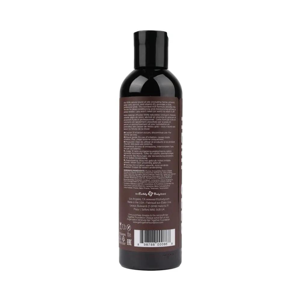 Earthly Body Hemp Seed Massage Oil Lavender 8 oz. by Earthly Body