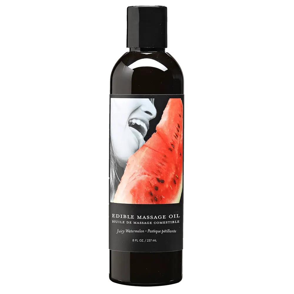 Earthly Body Edible Massage Oil Juicy Watermelon 8oz by Earthly Body