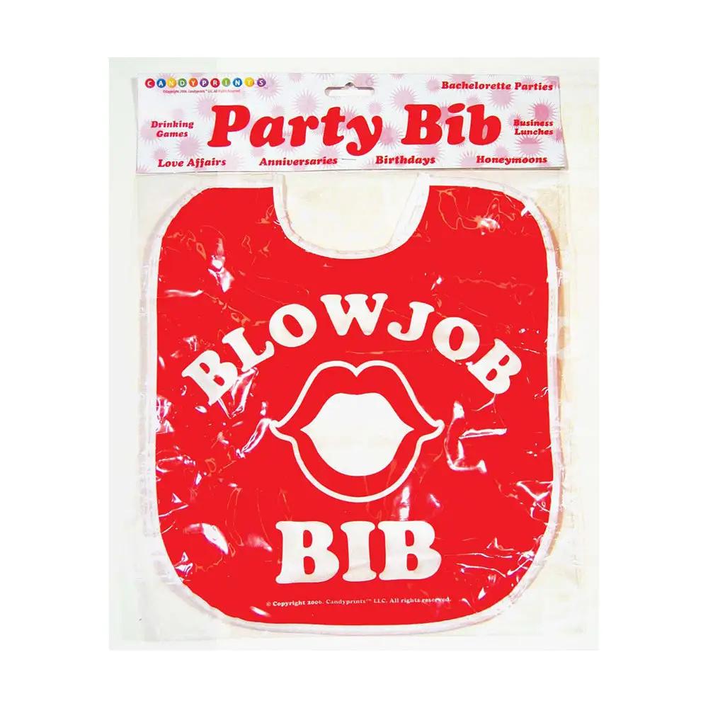 Blow Job Bib Red by Little Genie