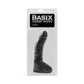 Basix Rubber Works Fat Boy 10 in. Dildo With Balls Black by Pipedream