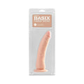 Basix Rubber Works Slim Seven 7 in. Dildo With Suction Cup Beige by Pipedream