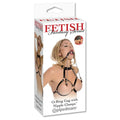 Fetish Fantasy Series Adjustable O-Ring Gag With Nipple Clamps Silver/Black by Pipedream