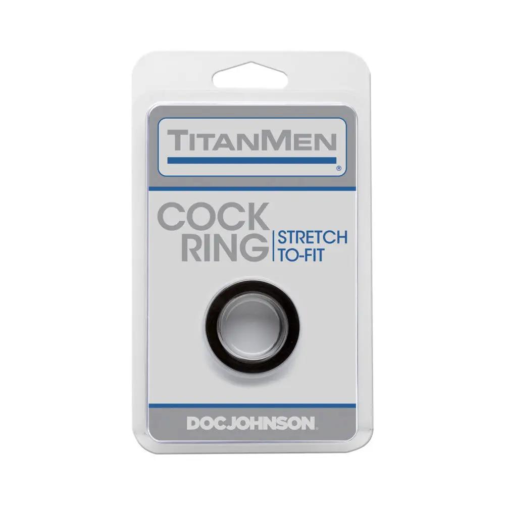 TitanMen - Cock Ring Black by Doc Johnson