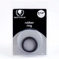 Spartacus Rubber Cock Ring 1.25in. (Black) by Spartacus