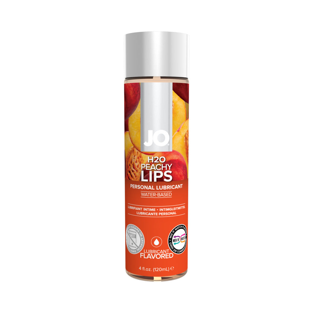 JO H2O Peachy Lips Flavored Water-Based Lubricant 4 oz. by System JO