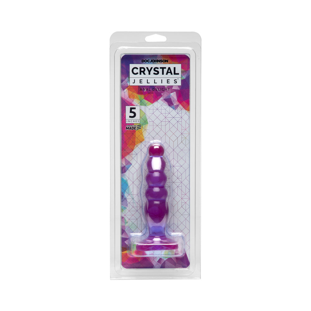 Crystal Jellies - Anal Delight Purple 5in by Doc Johnson