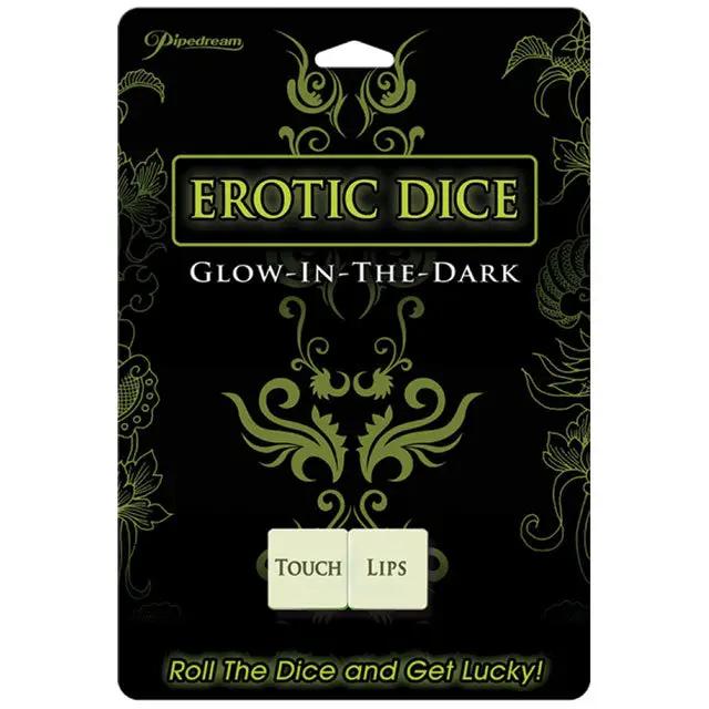 Pipedream Glow-in-the-Dark Erotic Dice by Pipedream