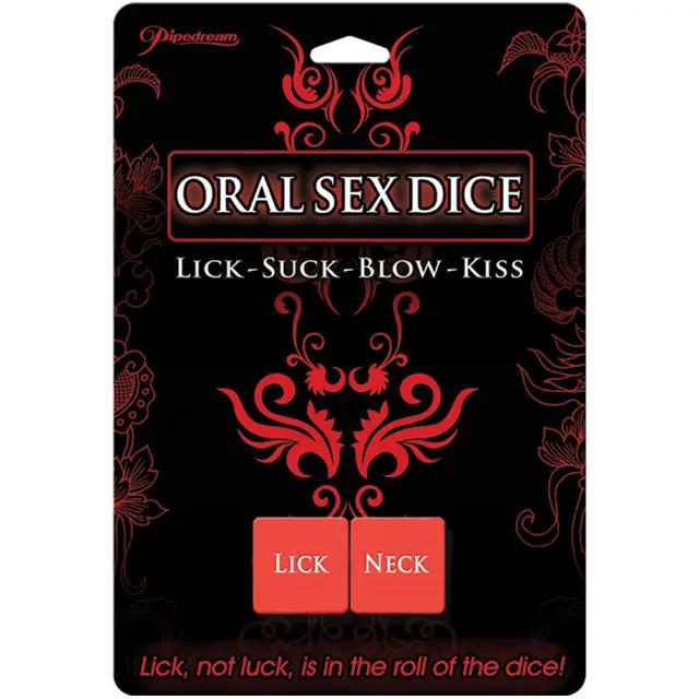 Pipedream Oral Sex Dice (Lick-Suck-Blow-Kiss) by Pipedream