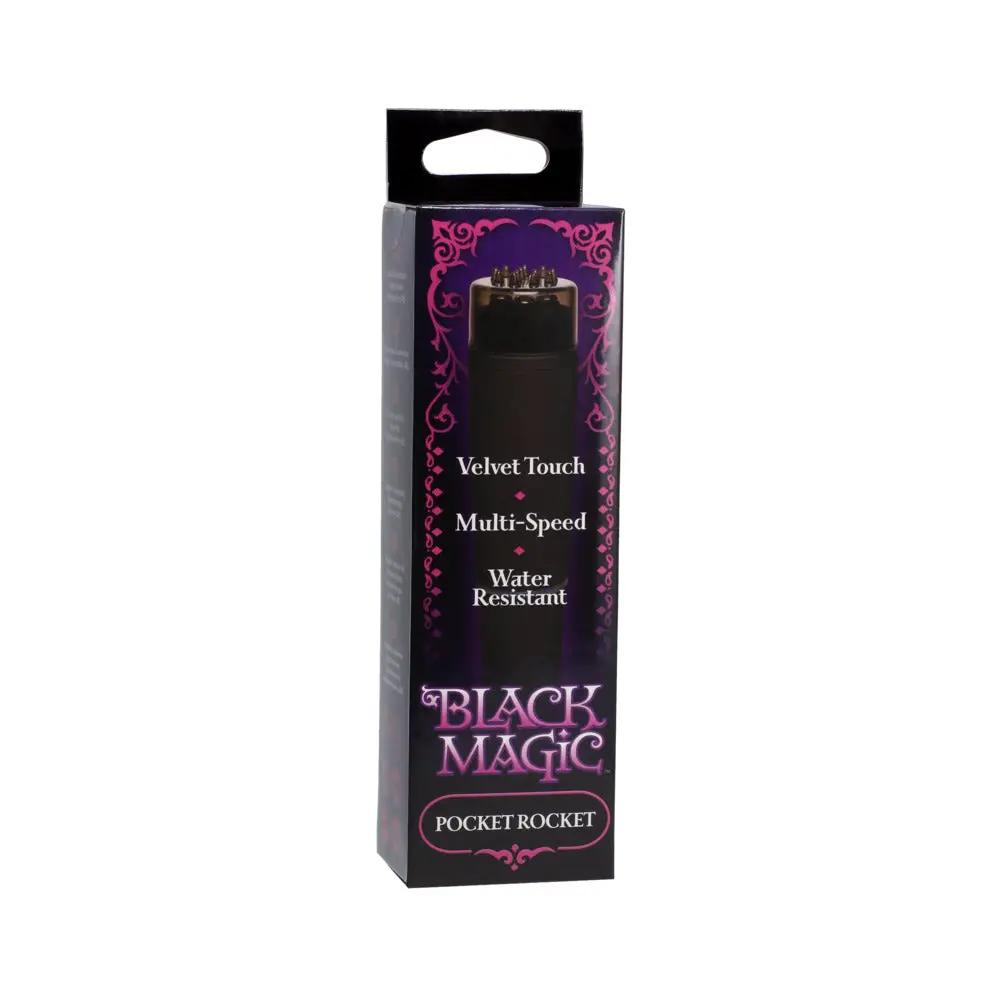 Black Magic Pocket Rocket Massager by Doc Johnson