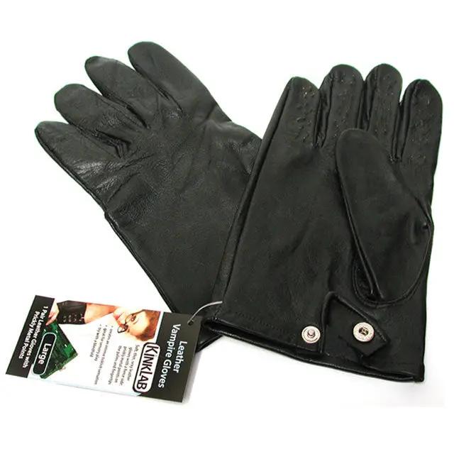 Leather Vampire Gloves (Small) by Stockroom