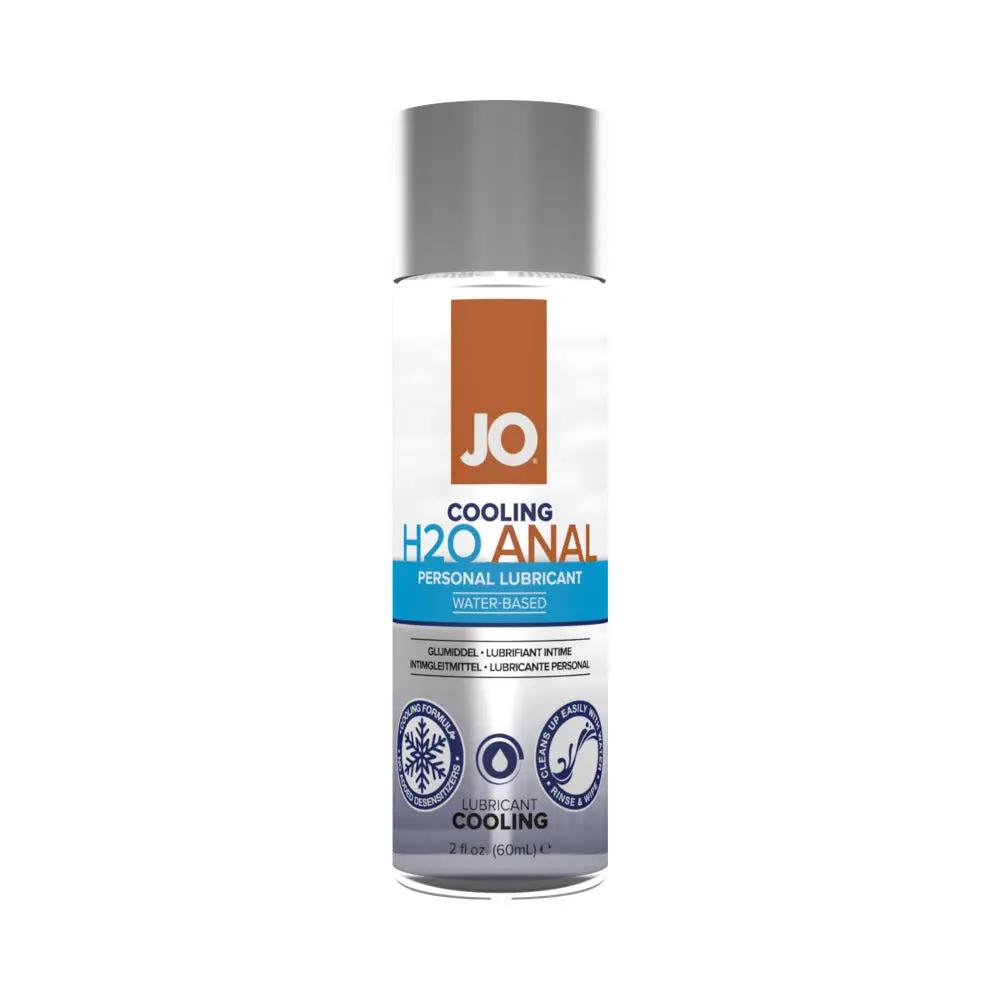 JO H2O Anal Cooling Water-Based Lubricant 2 oz. by System JO