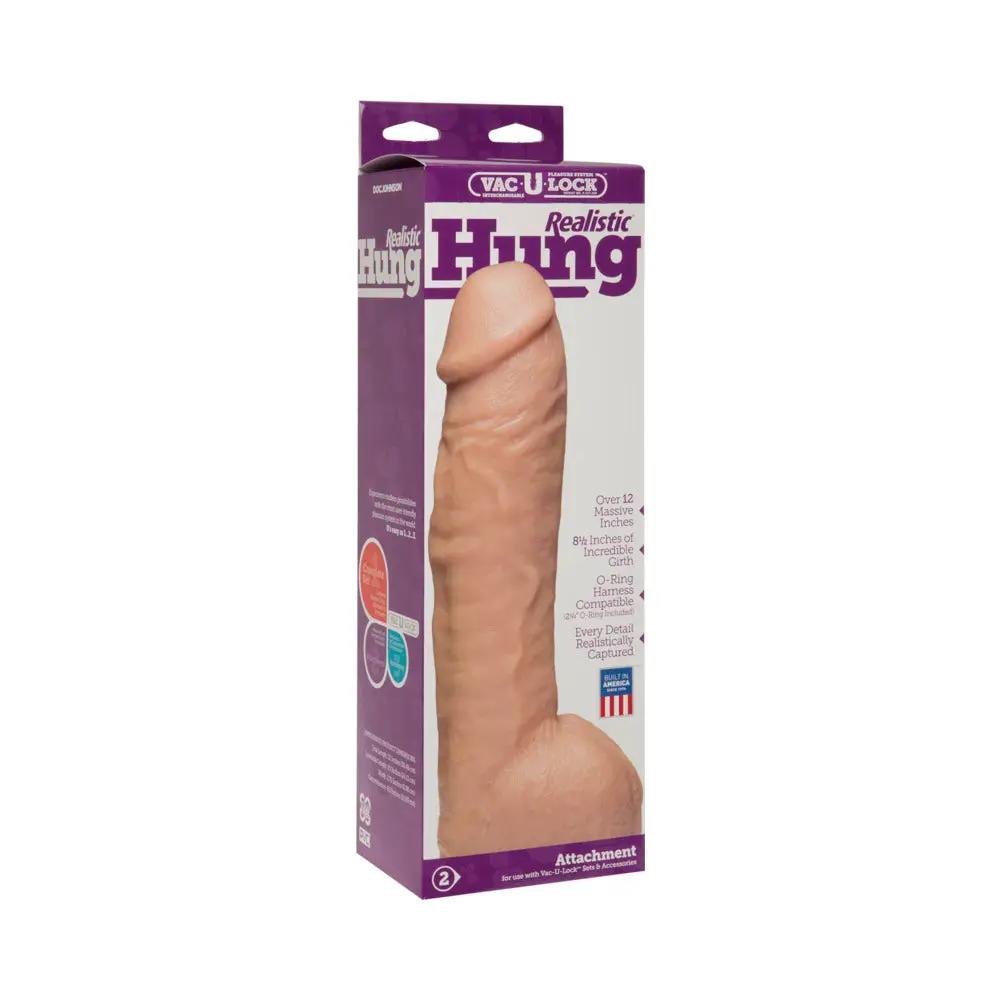 Vac-U-Lock - Realistic Hung White by Doc Johnson