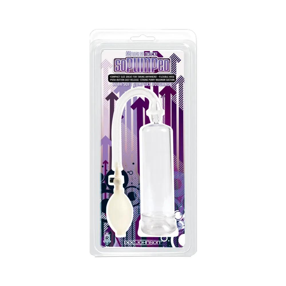 So Pumped Penis Pump without Sleeve (Clear) by Doc Johnson