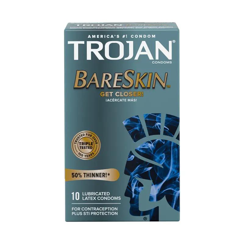 Trojan Bare Skin Lubricated Condoms (10) by Paradise Marketing