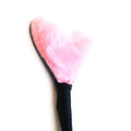 Fluffy Heart Crop (Leather/Pink) by Ruff Doggie Styles