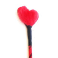 Fluffy Heart Crop (Red/Leather) by Ruff Doggie Styles