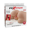 PDX Bad Girl Vibrating Ass Remote-Controlled Dual-Entry Masturbator Beige by PDX Brands