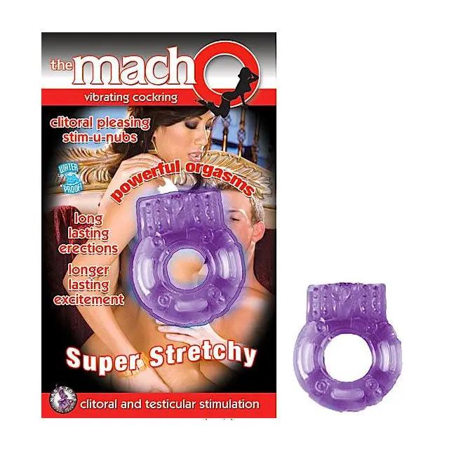 Macho Vibrating Cockring (Purple) by Nasstoys