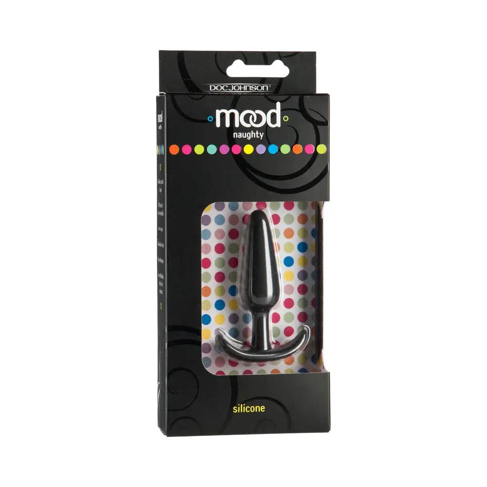 Mood - Naughty - Small Black Silicone Butt Plug by Doc Johnson