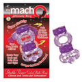 Macho 2X Power Cock & Balls Vibrating Ring (Purple) by Nasstoys