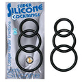Super Silicone Cockrings 3 (Black) by Nasstoys