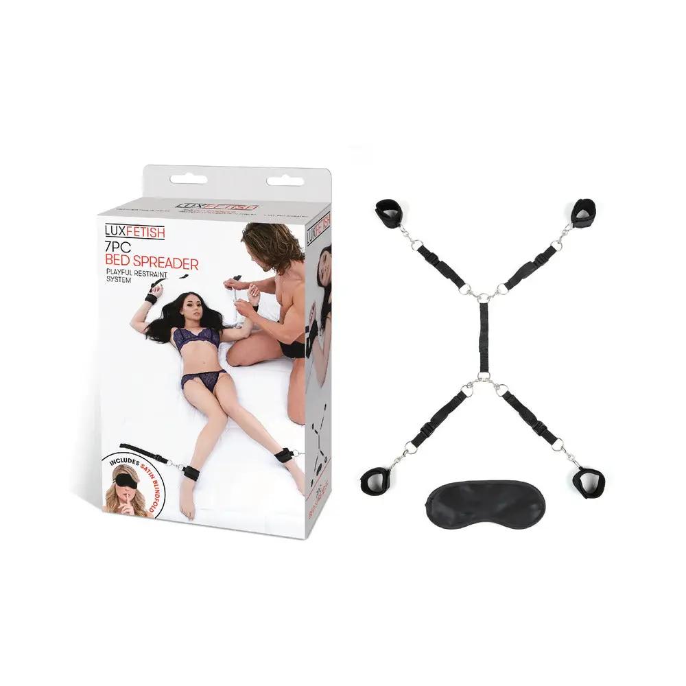 Lux Fetish Bed Spreader Black by Electric Eel
