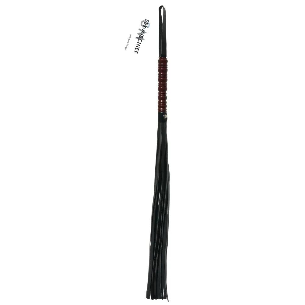 Sportsheets Sex & Mischief Mahogany Flogger Black by Sportsheets