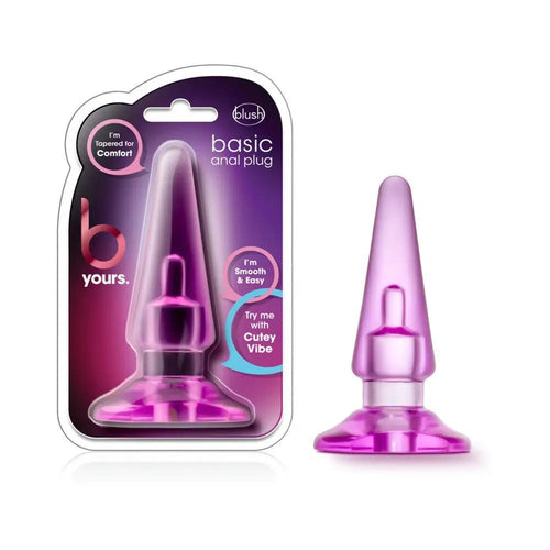 B Yours Basic Anal Plug Pink by Blush
