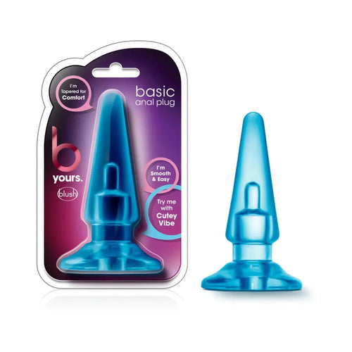 B Yours Basic Anal Plug Blue by Blush