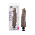 X5 Plus Hard On Realistic 9 in. Vibrating Dildo Brown by Blush