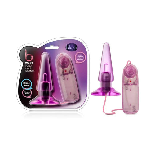 B Yours Basic Anal Pleaser Remote-Controlled Vibrating Anal Plug Pink by Blush