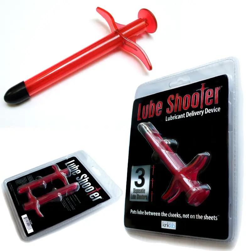 KinkLab Lube Shooter Red (3pk) by Stockroom