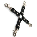 KinkLab Leather Hog Tie (Black) by Stockroom