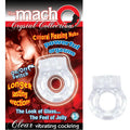 The Macho Crystal Collection Vibrating Cock Ring (Clear) by Nasstoys