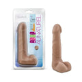 Au Naturel Suave 7 in. Posable Dual Density Dildo with Balls Tan by Blush