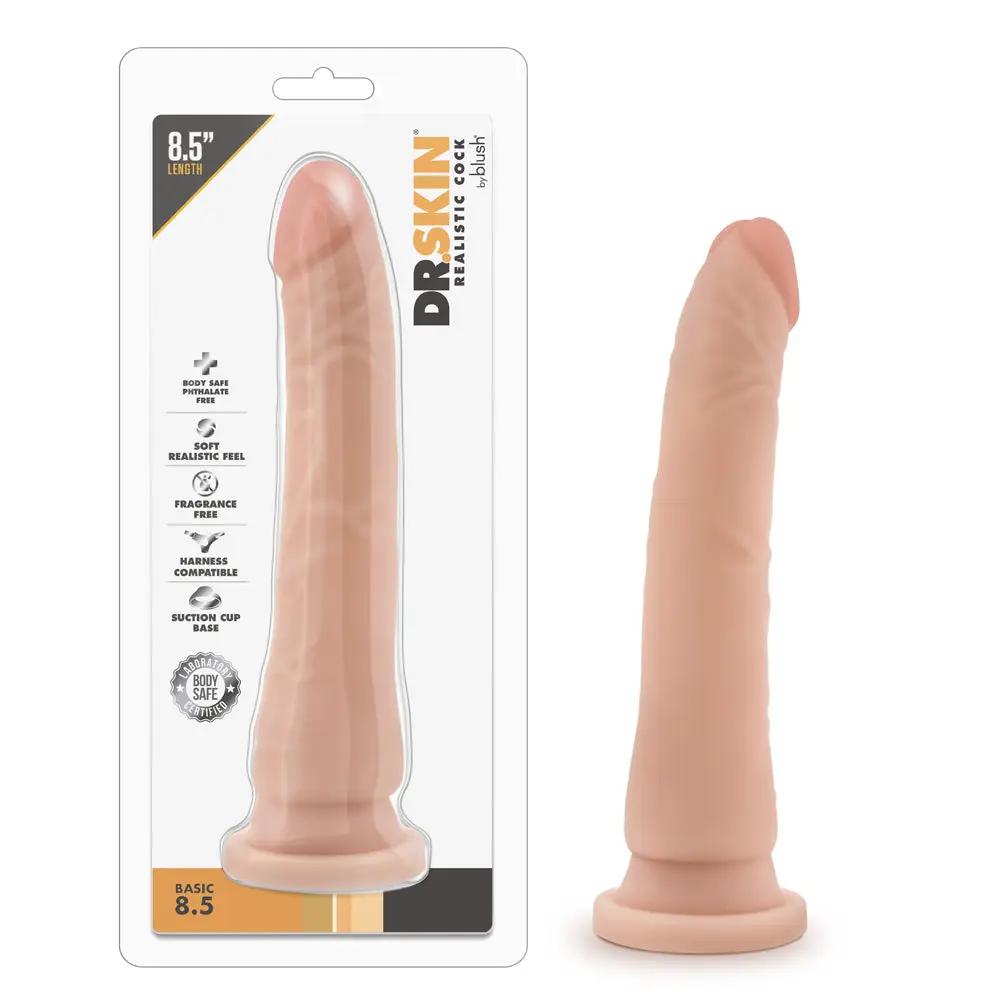 Dr. Skin Basic 8.5 Realistic 8.5 in. Dildo Beige by Blush