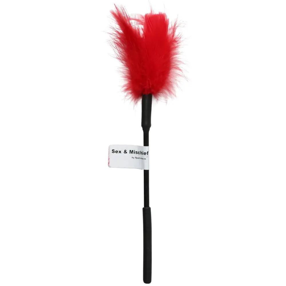 Sportsheets Sex & Mischief Feather Tickler Red by Sportsheets
